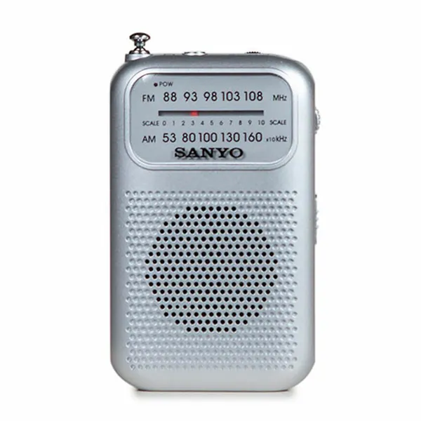 Atskaņotājs Sanyo AM/FM Sudrabains