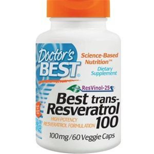 Trans-resveratrolis su ResVinol, 100 mg - 60 v kapsulių