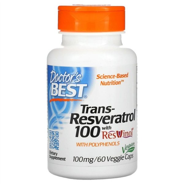 Trans-resveratroli ja ResVinol, 100 mg - 60 v-kapselia