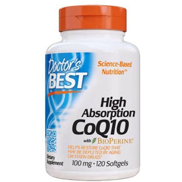 Augstas absorbcijas CoQ10 ar BioPerine, 100 mg - 120 mīkstās kapsulas