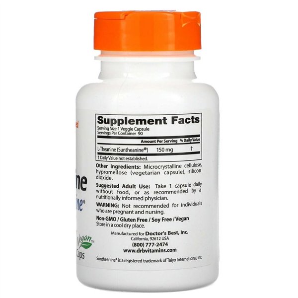 L-teaninas su sunteaninu, 150 mg - 90 v kapsulių