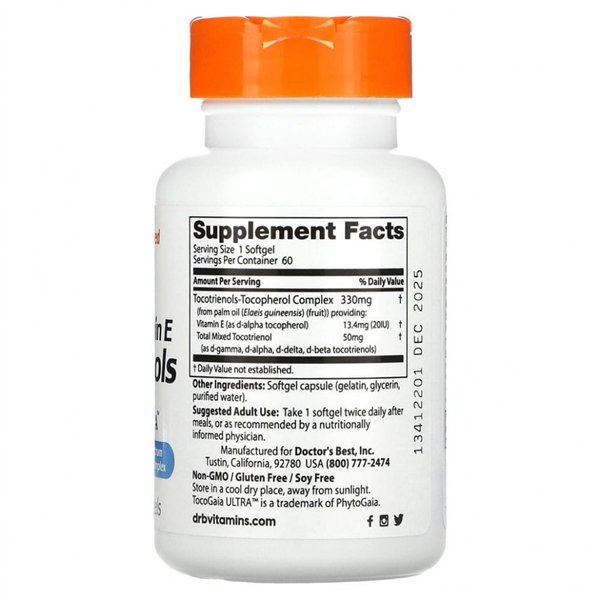 Tocotrienols, 50mg - 60 softgels