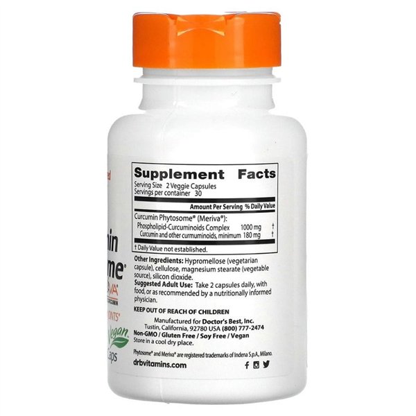 Kurkumiinifytosomi, 500 mg - 60 v-kapselia