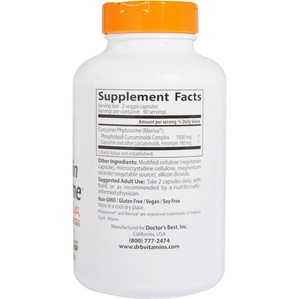 Kurkumino fitosomas, 500 mg - 180 v kapsulių