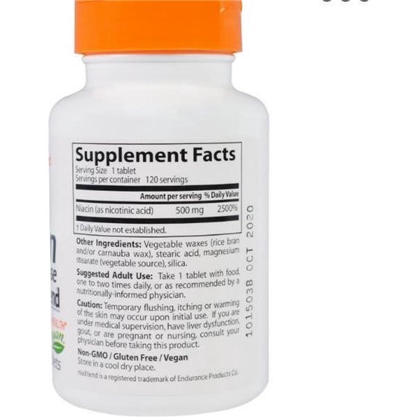 Laiko atpalaidavimo niacinas su niaXtend, 500 mg - 120 tablečių