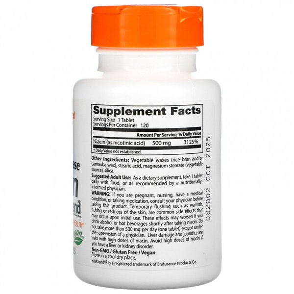 Laiko atpalaidavimo niacinas su niaXtend, 500 mg - 120 tablečių