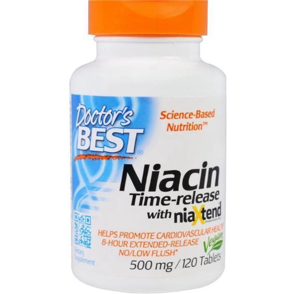 Laiko atpalaidavimo niacinas su niaXtend, 500 mg - 120 tablečių