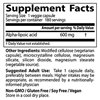  Alfa-lipoīnskābe, 600 mg - 180 v-kapsulas