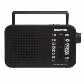 Atskaņotājs Daewoo DW1123 Melns AM/FM Retro