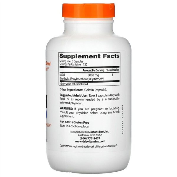 MSM with OptiMSM, 1000mg - 360 caps