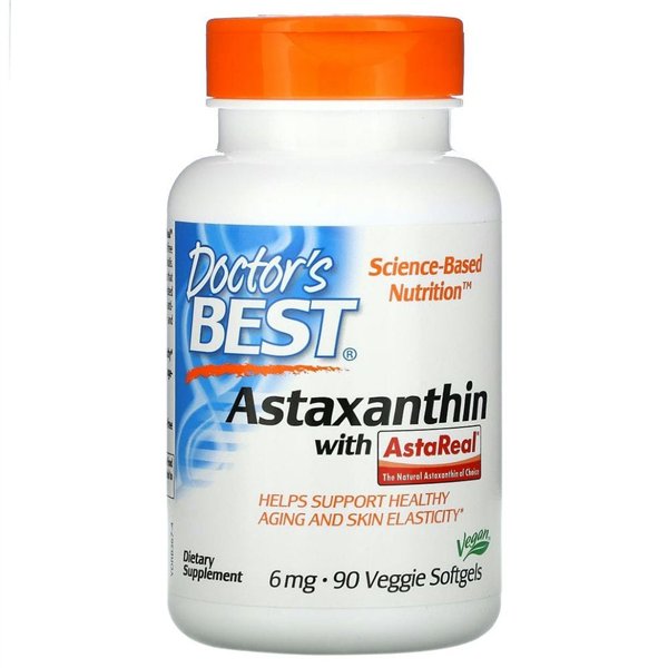 Astaxanthin with AstaReal, 6mg - 90 veggie softgels
