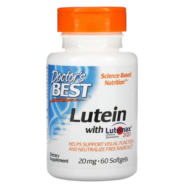 Lutein with Lutemax, 20mg - 60 softgels