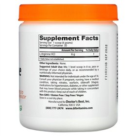 Tīrs L-arginīna pulveris - 300g