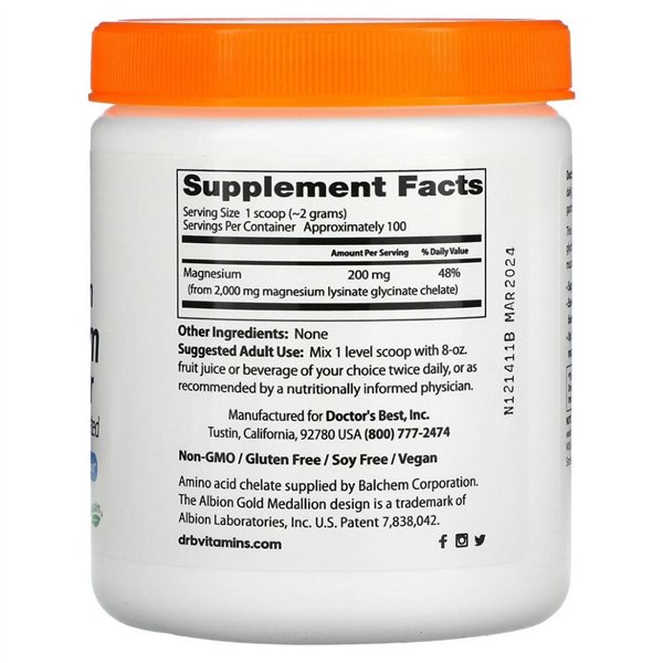 High Absorption Magnesium, Powder - 200g