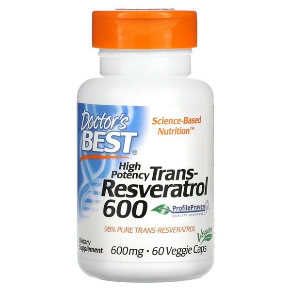 Trans-resveratrols 600, 600 mg - 60 v-kapsulas