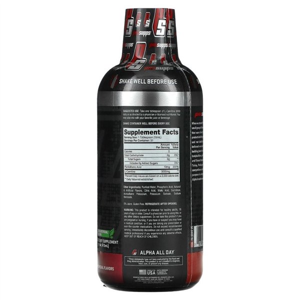 L-karnitīns 3000, ogu garša - 473 ml.