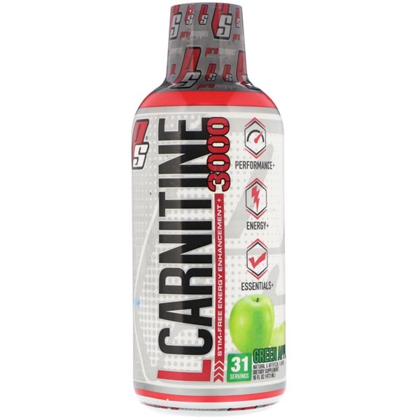 L-Carnitine 3000, Green Apple - 473 ml.