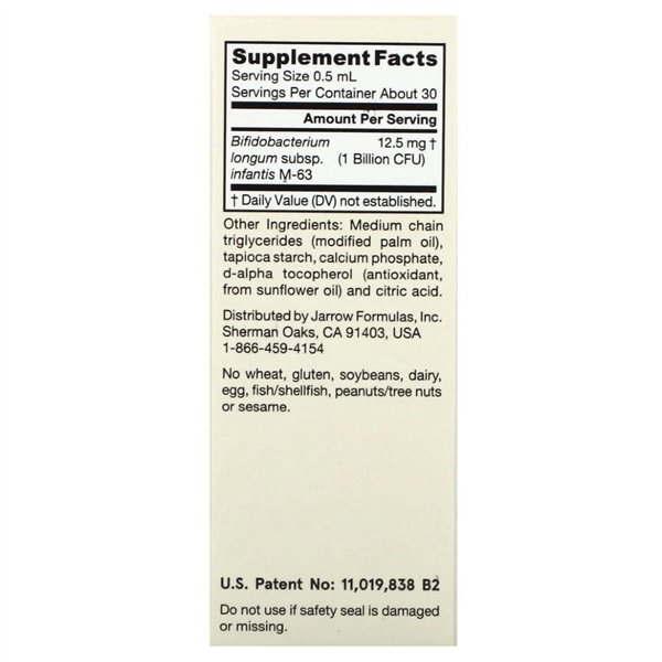 Jarro-Dophilus Infant, 1 млрд КОЕ - 15 мл.