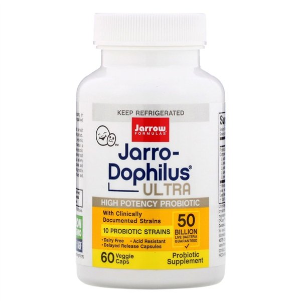 Jarro-Dophilus Ultra Gut Rescue, 50 млрд КОЕ - 60 растительных капсул