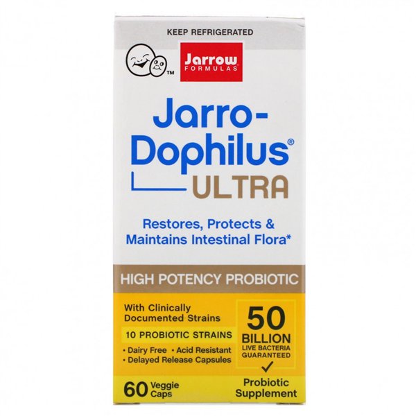 Jarro-Dophilus Ultra Gut Rescue, 50 miljardi CFU - 60 v-kapsulas