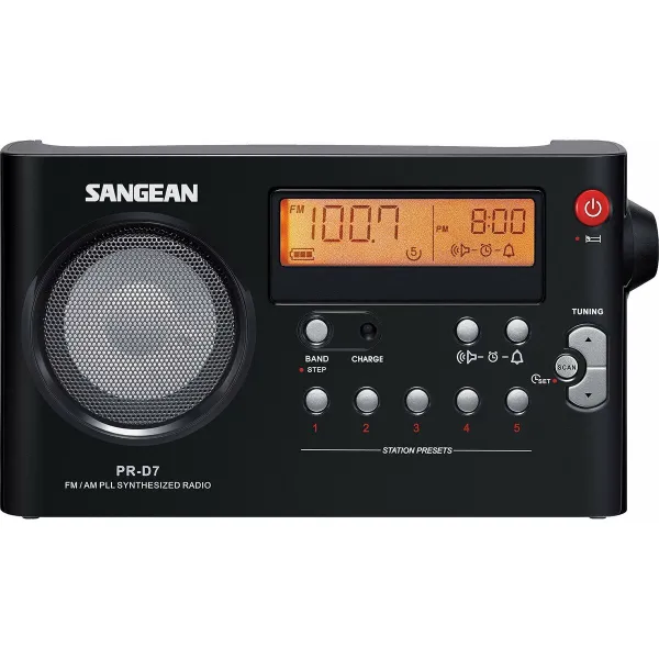 Radio Sangean PR-D7 Melns