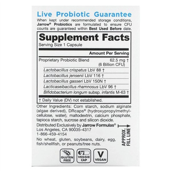 Jarro-Dophilus Prenatal, 6 млрд КОЕ - 30 растительных капсул