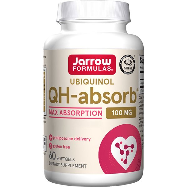Ubichinolis QH-absorb, 100 mg - 60 minkštųjų kapsulių