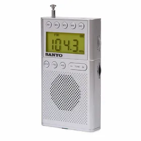 Kaasaskantav Digitaalne Raadio Sanyo Hõbedane AM/FM