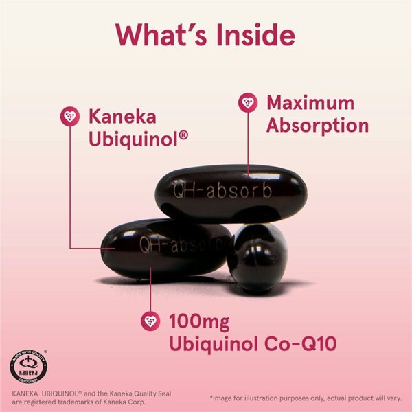Ubiquinol QH-absorb, 100mg - 60 softgels