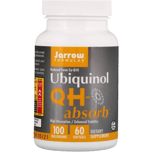 Ubichinolis QH-absorb, 100 mg - 60 minkštųjų kapsulių