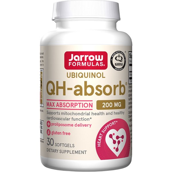 Ubichinolis QH-absorb, 200 mg - 30 minkštųjų kapsulių