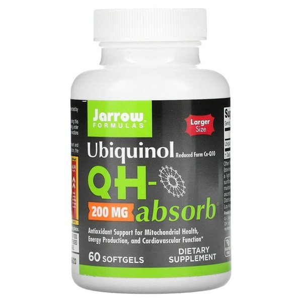 Ubiquinol QH-absorb, 200 mg - 60 mīkstās kapsulas