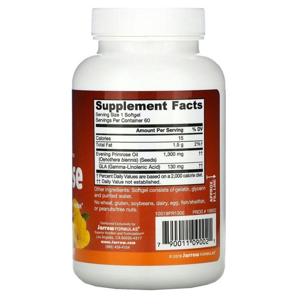 Evening Primrose, 1300mg - 60 softgels