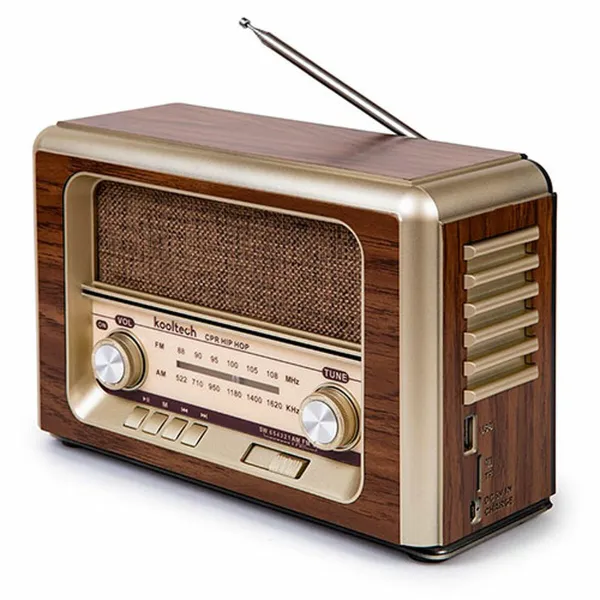 Portatīvais Bezvadu Radio Kooltech Retro AM/FM