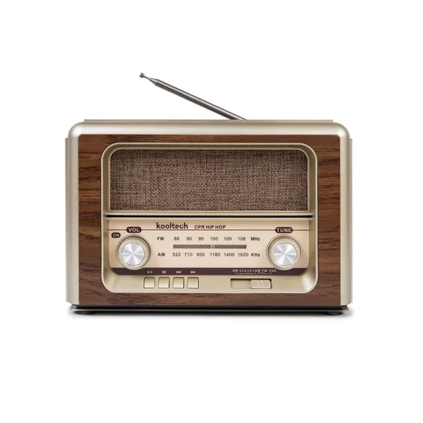 Portatīvais Bezvadu Radio Kooltech Retro AM/FM