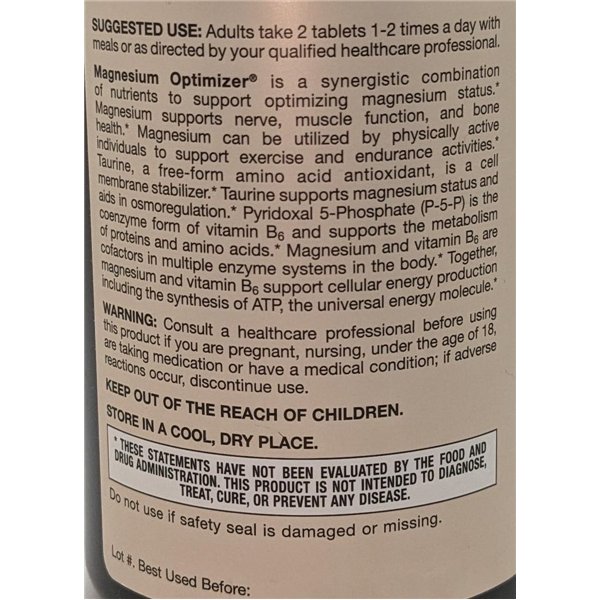Magnesium Optimizer - 200 tabs