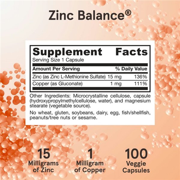 Zinc Balance - 100 vcaps