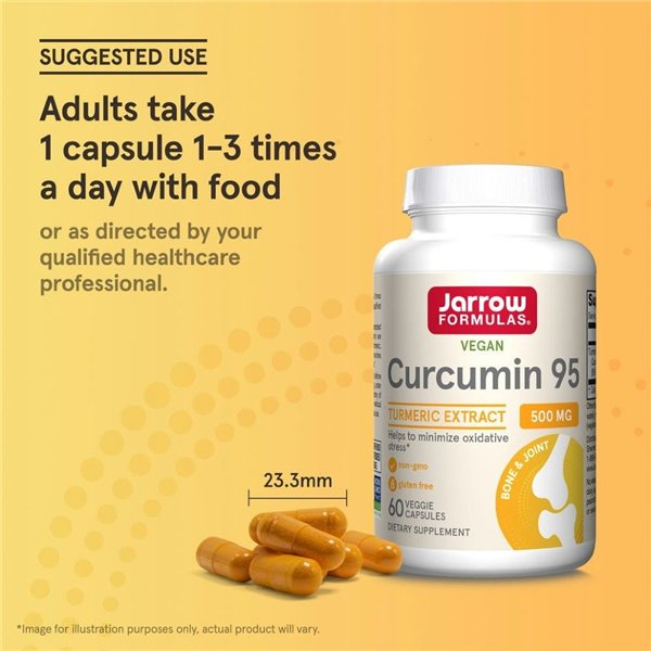 Curcumin 95, 500mg - 60 vcaps