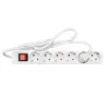 6-socket plugboard without power switch TM Electron TMUAD506S White 3680 W (1,5 m)