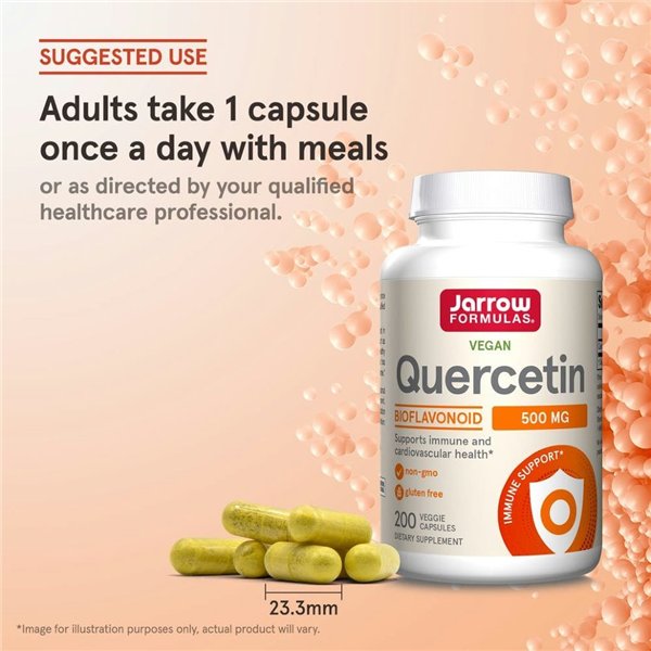 Quercetin, 500mg - 200 vcaps