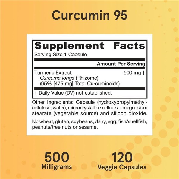 Curcumin 95, 500mg - 120 vcaps