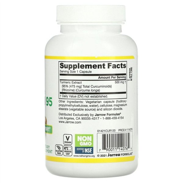 Curcumin 95, 500mg - 120 vcaps