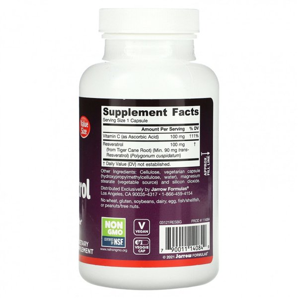 Resveratrols, 100 mg - 120 v-kapsulas
