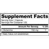 L-Glutamine, 750mg - 120 vcaps