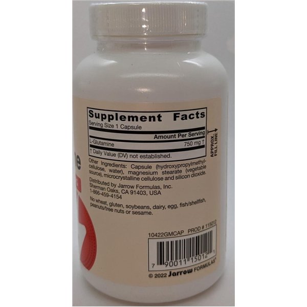 L-Glutamine, 750mg - 120 vcaps