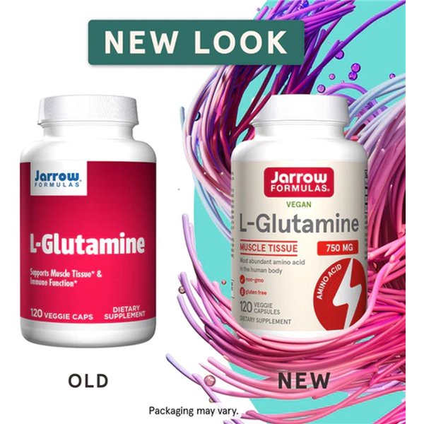 L-glutamiini, 750 mg - 120 v-kapselia