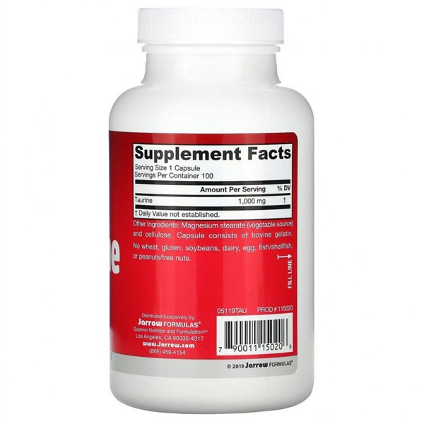 Taurine, 1000mg - 100 caps