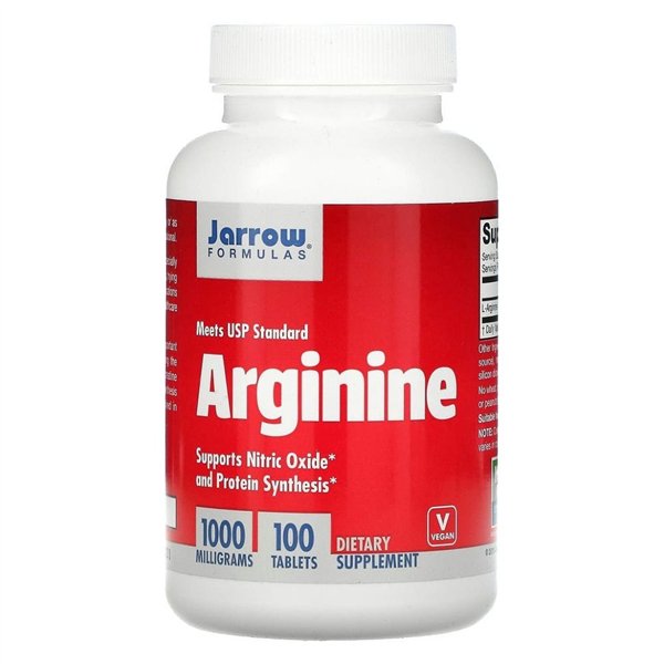 Arginine, 1000mg - 100 tabs