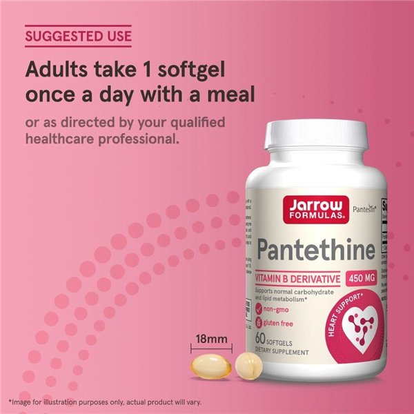 Pantethine, 450mg - 60 softgels