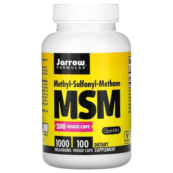 MSM (metilsulfonilmetanas), 1000 mg - 100 v kapsulių